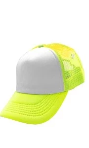 gorra visera trucker fluo amarillo/blanco - yw13072 (low-def)