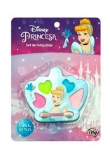 set maquillaje princesa corona 4 sombras y pincel - 3162 (low-def)