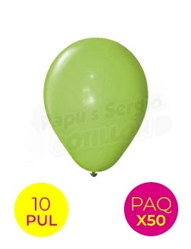 globos latex std 10 pul verde manzana globolandia 110 x 50 (pser-def)