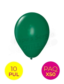 globos latex std 10 pul verde oscuro globolandia 109 x 50 (pser-def)