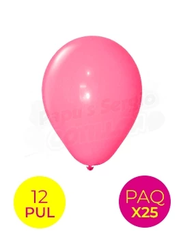 globos latex std 12 pul rosa chicle globolandia 216 x 25 (pser-def)