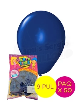 globos latex std 9 pul azul partytime 55134 paq x 50 (pser-def)