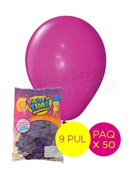 globos latex std 9 pul violeta partytime 55196 paq x 50 (pser-def)