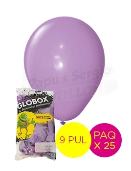 globos latex perlado 9 pul lila globox 57060 paq x 25 (pser-def)