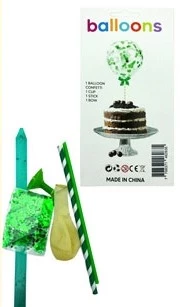 topper torta confetti verde x 10u - top0064vde (low-def)