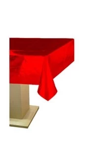 mantel metalizado gigante 137x274 cm x 10u rojo - yw12070 (low-def)