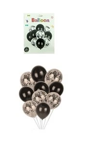 set 10 globos latex perlados y confetti pack x 12 sets negro - 0335-10/y1532-la512 (low-def)