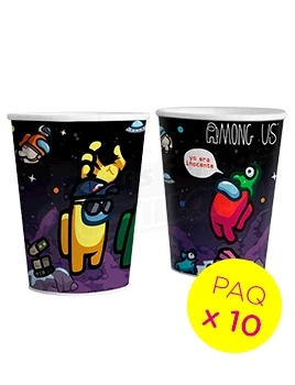 vasos polipapel among us cotillon otero paq x 10 (pser-def)