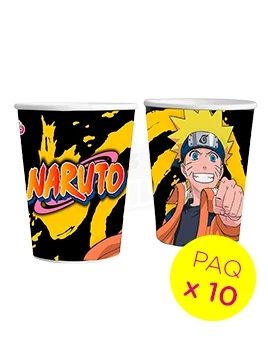 vasos polipapel naruto cotillon otero paq x 10 (pser-def)