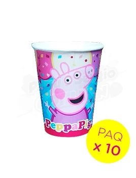 vasos polipapel peppa pig cotillon otero paq x 10 (pser-def)