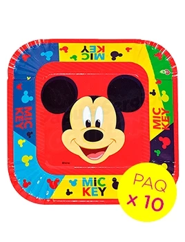 plato carton mickey cotillon otero paq x 10 (pser-def)