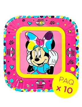 plato carton minnie cotillon otero paq x 10 (pser-def)