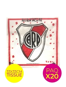 servilleta tissue 33 x 33 cm river qualiplas seri paq x 20 (pser-def)