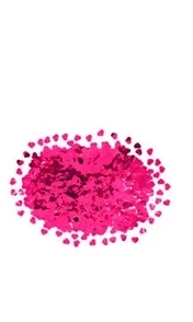 confetti metalizado corazon 1.5 cm x 20gr pack x 20 blister fucsia - 0267-2 (low-def)