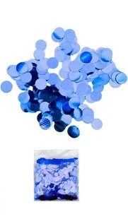 nuevo confetti metalizado redondo 1 cm x 30gr pack x 12 blisters azul - s25153-a (low-def)