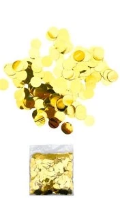 nuevo confetti metalizado redondo 1 cm x 30gr pack x 12 blisters dorado - s25153-d (low-def)