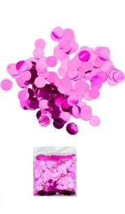 nuevo confetti metalizado redondo 1 cm x 30gr pack x 12 blisters fucsia - s25153-f (low-def)