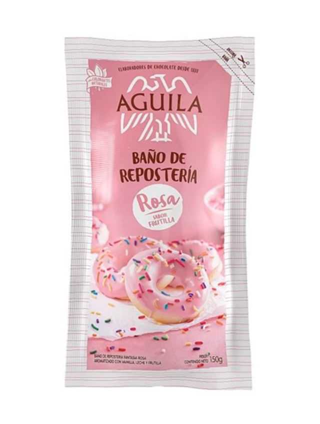 chocolate bano reposteria sachet rosa aguila