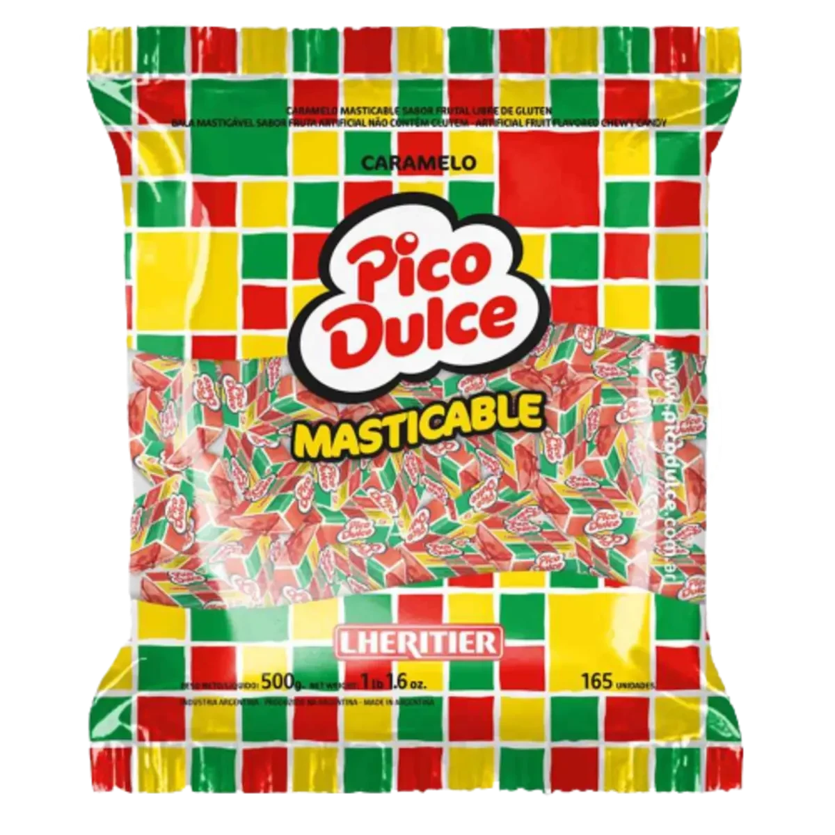 caramelo masticable pico dulce bolsa x500grs - lheritier(plat) (pk-def)