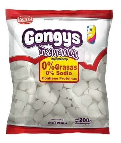 malvavisco gongys x200grs (ldv-b) tradicional blanco (pk-def) 