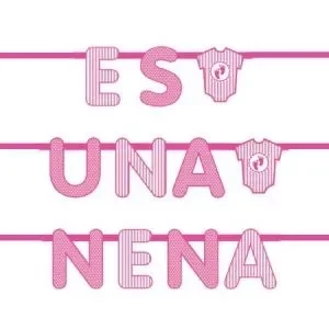 banner *es una nena* 200x21,5x21,5 cm (rr) (pk-def)