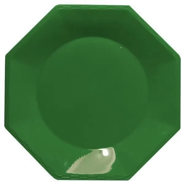 plato octogonal 18cm x10u (sfdp) verde (pk-def)