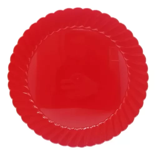 bandeja torta 30cm color x1 (partypack) roja (pk-def)