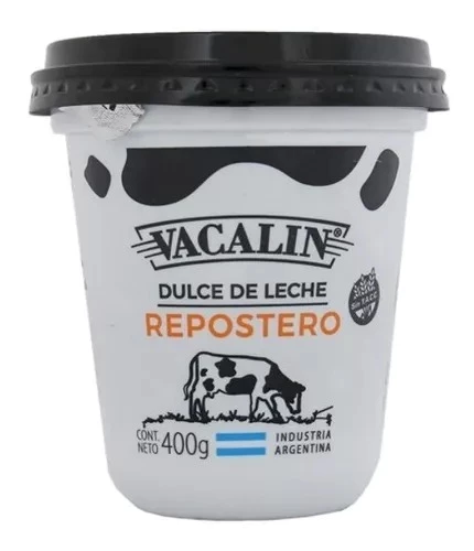 dulce de leche vacalin repostero x400gr (calb) 