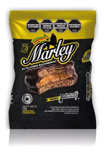 alfajores marley negro x75g. (20) (gmax-def)