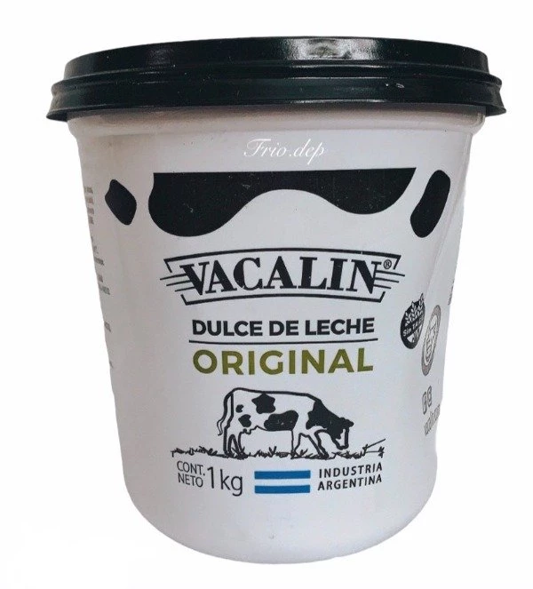 dulce de leche original pote x 1kg - vacalin (plat)