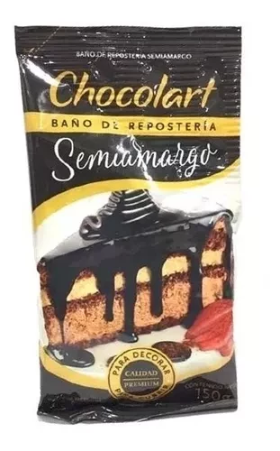 chocolate bano reposteria sachet semiamargo chocolart