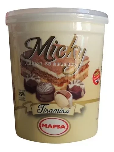 pasta untable micky tiramisu x 450grs - mapsa (plat) (pk-def)