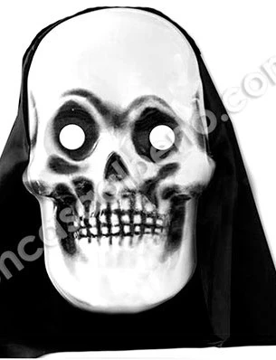 careta con tela plastica calavera