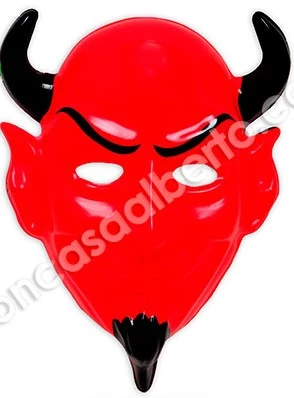 careta plastica diablo / demonio x6 3366 (calb-def)