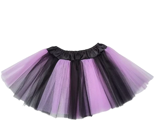 tutu adulto eco (40cm largo) lila y negro (cottex-def)