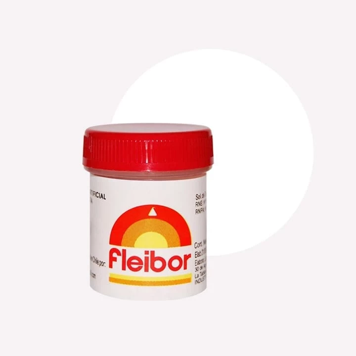 colorante en pasta blanco x 15grs - fleibor (plat) (pk-def)