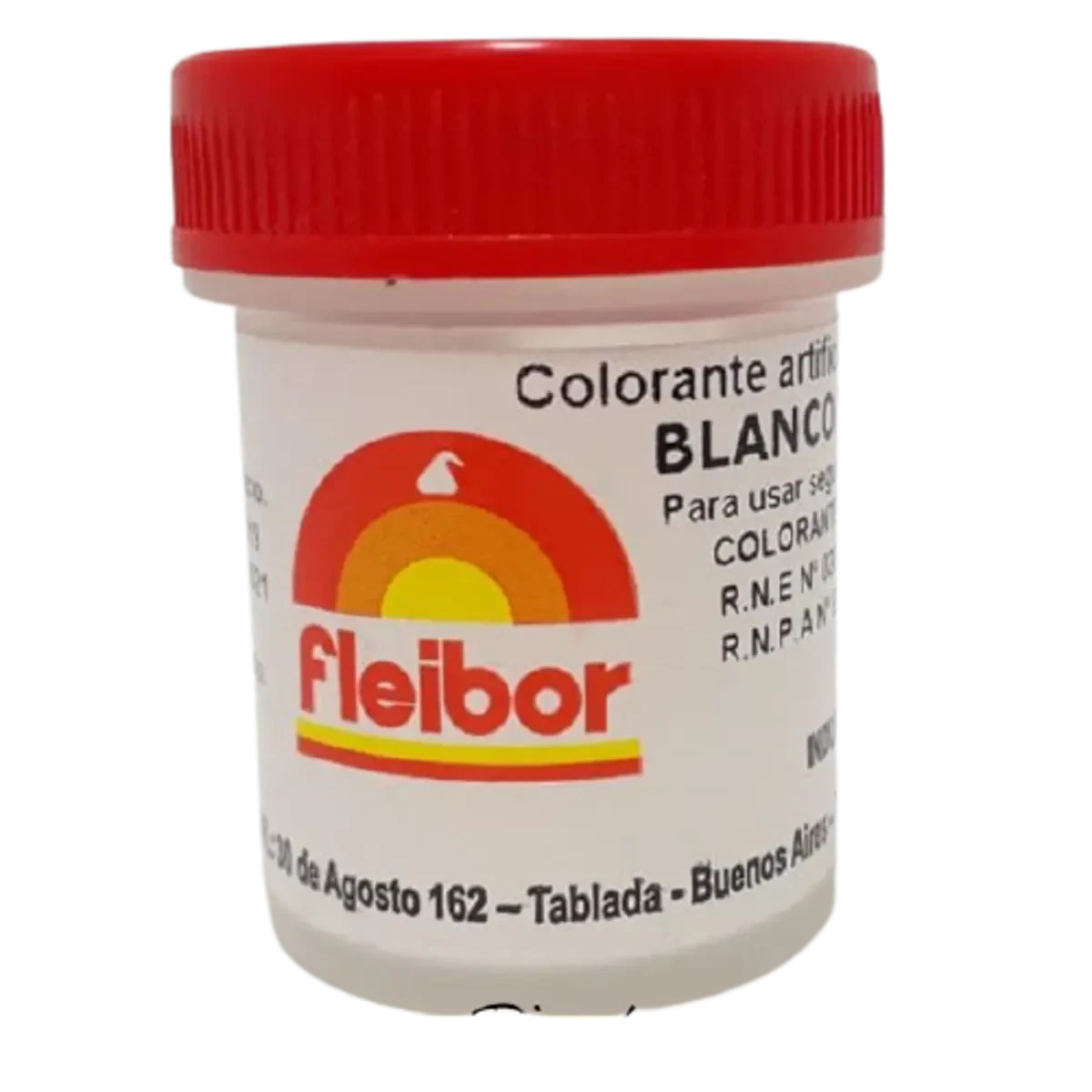 colorante en polvo liposoluble blanco fleibor x1 calb (pk-def)