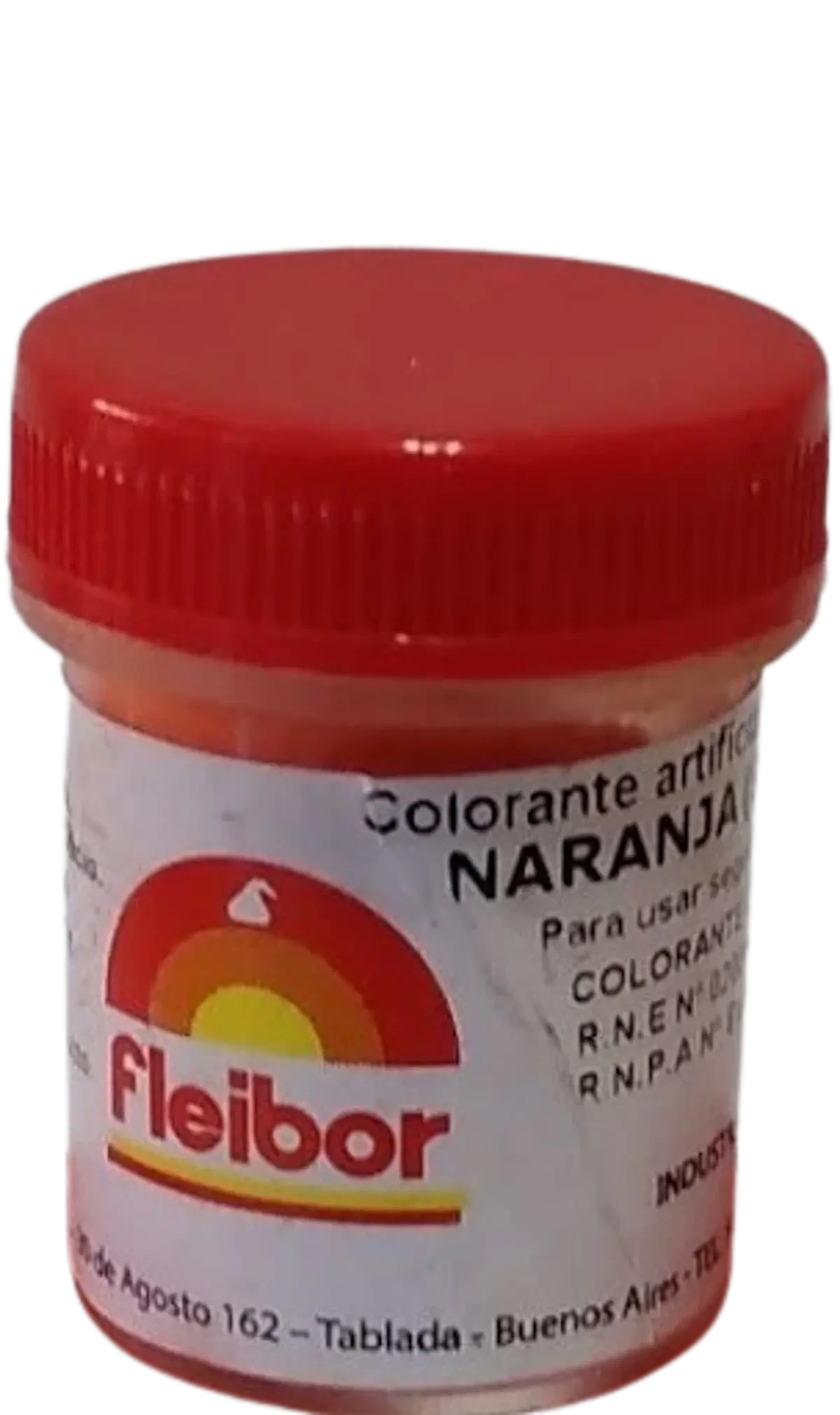 colorante en polvo liposoluble naranja fleibor x1 calb (pk-def)