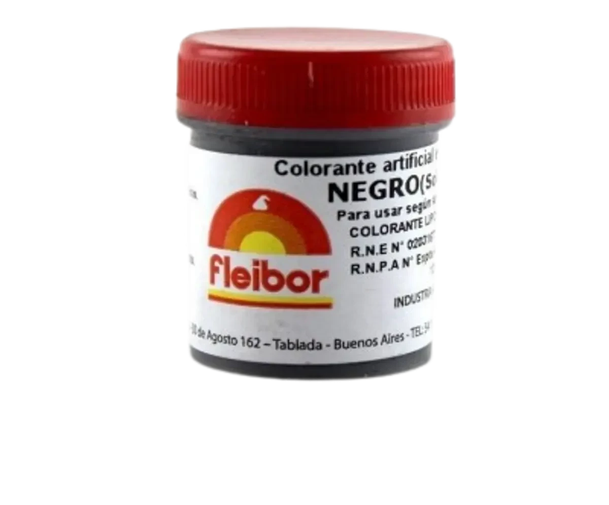 colorante en polvo liposoluble negro fleibor x1 calb (pk-def)