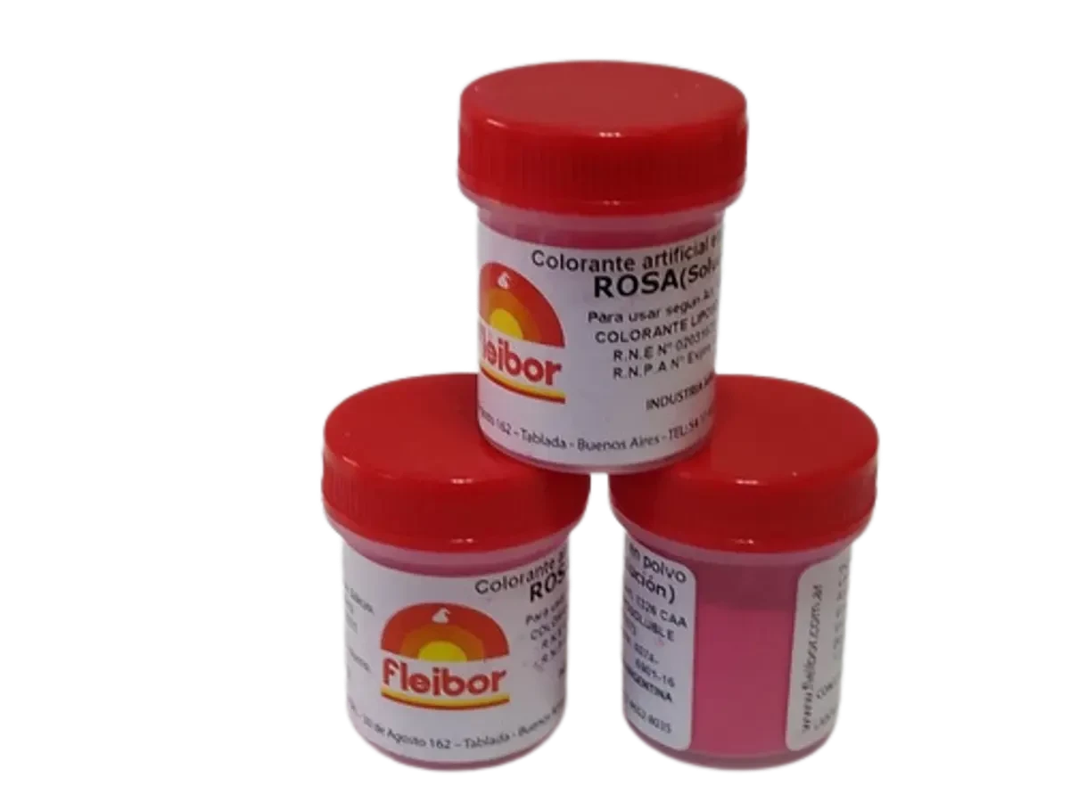 colorante en polvo liposoluble rosa fleibor x1 calb (pk-def)