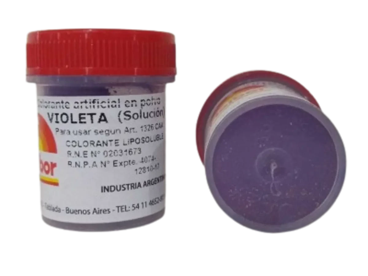 colorante en polvo liposoluble violeta fleibor x1 calb (pk-def)