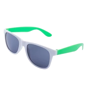 lentes bicolor verde y blanco (rr) (pk-def)