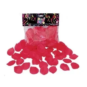 confetti petalos de rosa de tela rojos (25gr) (rr) (pk-def)