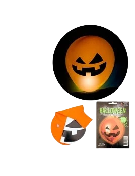 ha24 nuevo globo de latex pinata con luz calabaza halloween c/sticker - gh (lowcost)