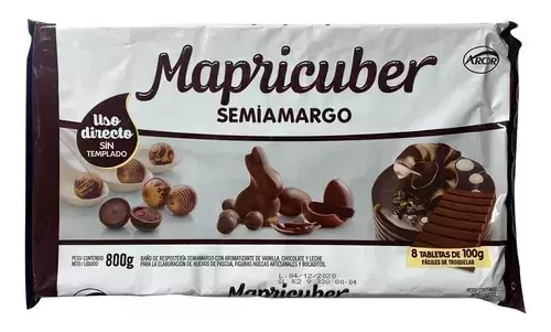 tableta chocolate s/a mapricuber 9416 x 800 grs