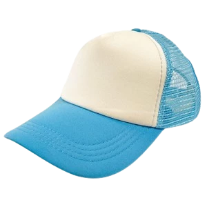 gorro trucker bicolor celeste (rr)