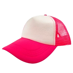 gorro trucker bicolor rosa fluo (rr)