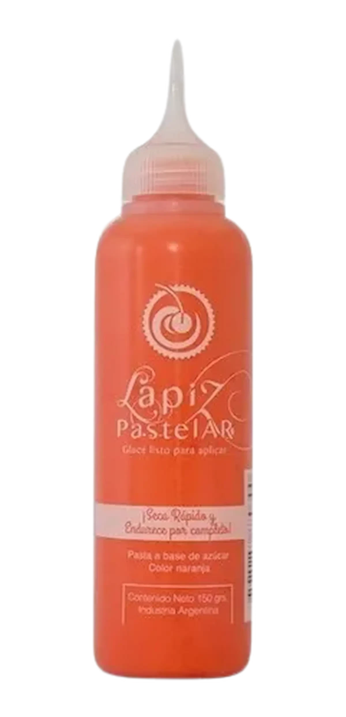 lapiz glace real listo 130grs pastelar naranja x unidad