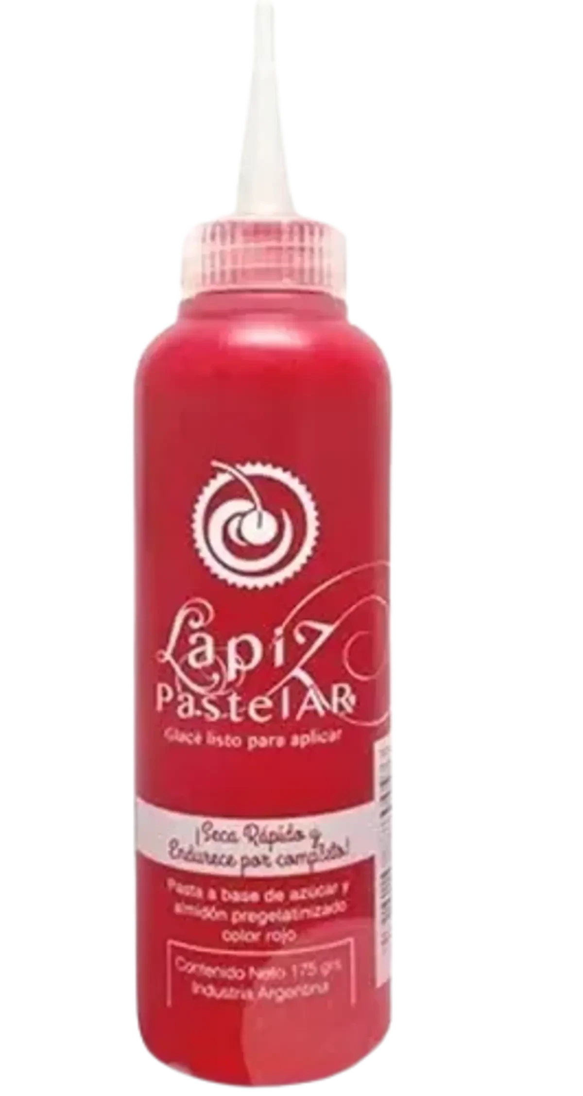 lapiz glace real listo 130grs pastelar rojo x unidad