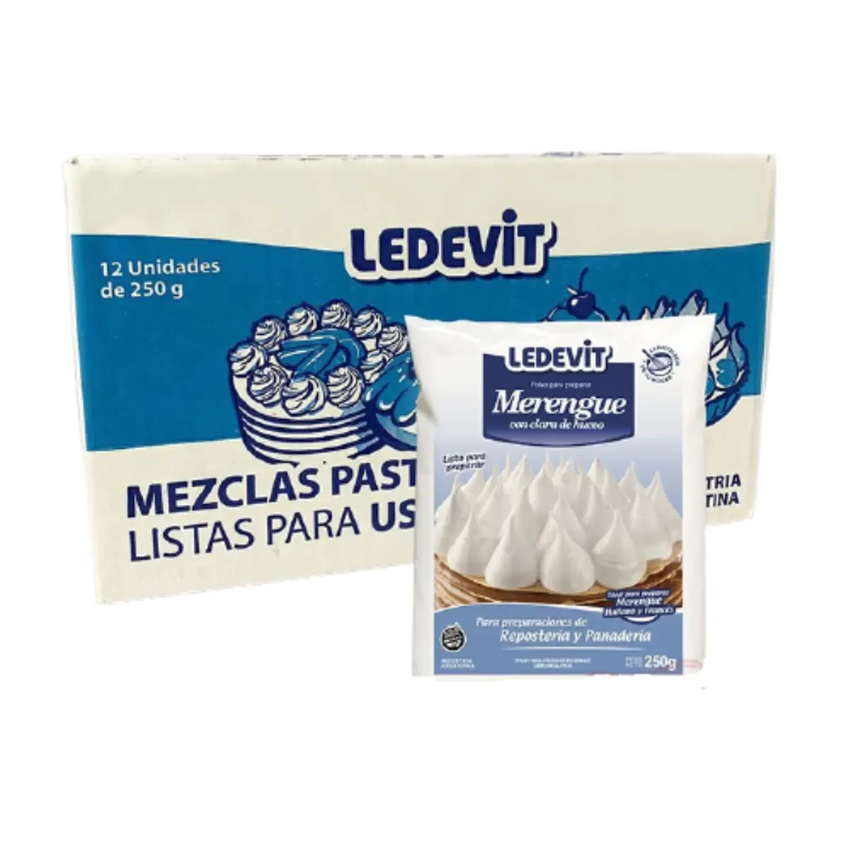 merengue listo bolsita x 250 grs ledevit x12 